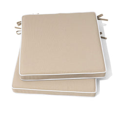 Indoor Outdoor Dining Chair Seat Cushions with Straps