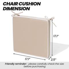 Indoor Outdoor Dining Chair Seat Cushions with Straps