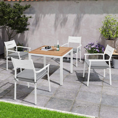 Indoor Outdoor Dining Chair Seat Cushions with Straps