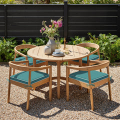 Indoor Outdoor Dining Chair Seat Cushions with Straps