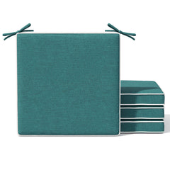 Indoor Outdoor Dining Chair Seat Cushions with Straps