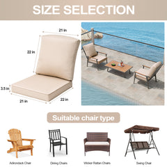 21 x 22 in. Outdoor Deep Seat Chair Cushion