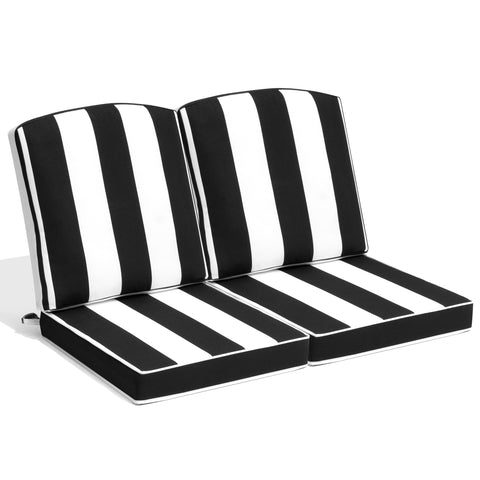 Pellebant 21 x 21 in. Outdoor Deep Seat Cushion Set with Back Pillow