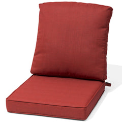 22 x 21 in. Outdoor Deep Seat and Back Chair Cushion with Removable Water-Resistant Cover
