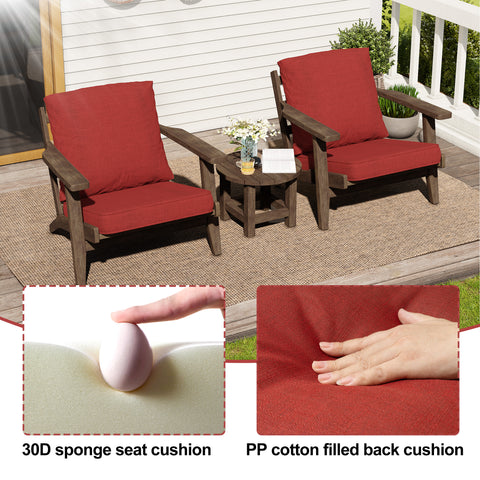 Pellebant 22 x 21 in. Outdoor Deep Seat and Back Chair Cushion with Removable Waterproof Cover