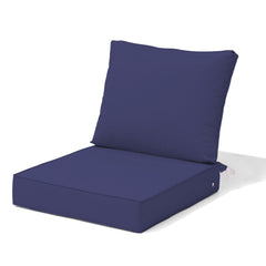 25 x 24 in. Outdoor Deep Seat and Back Chair Cushion with Removable Water-Resistant Cover