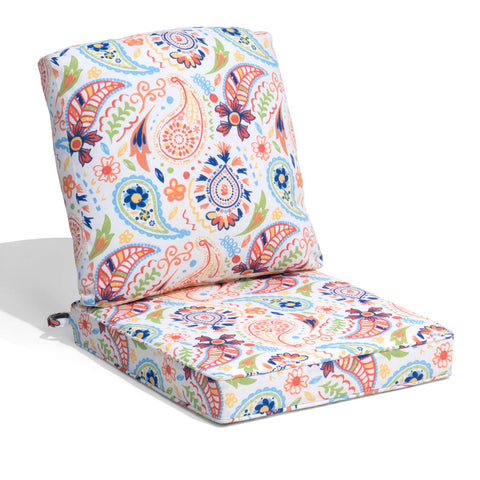 Pellebant 22 x 21 in. Outdoor Deep Seat and Back Chair Cushion with Removable Waterproof Cover