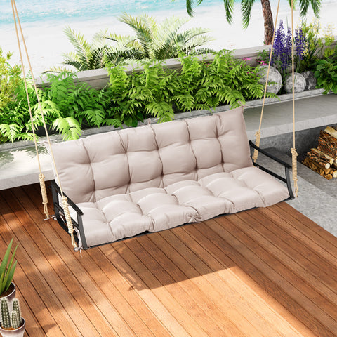 Pellebant 61 x 20 in. Outdoor Bench and Swing Cushion with Backrest