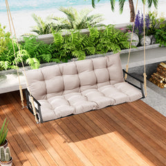61 x 20 in. Outdoor Bench and Swing Cushion with Backrest