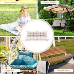 61 x 20 in. Outdoor Bench and Swing Cushion with Backrest
