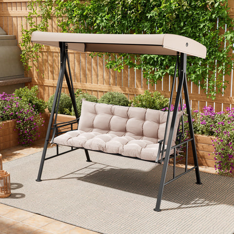 Pellebant 61 x 20 in. Outdoor Bench and Swing Cushion with Backrest
