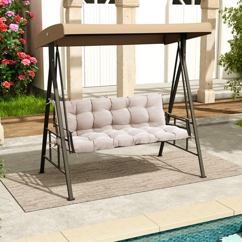 Pellebant 61 x 20 in. Outdoor Bench and Swing Cushion with Backrest