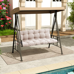 61 x 20 in. Outdoor Bench and Swing Cushion with Backrest