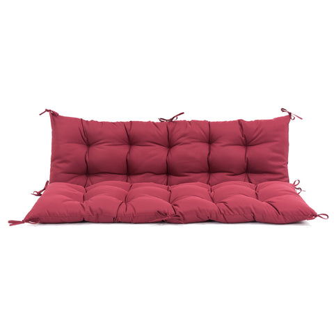Pellebant 61 x 20 in. Outdoor Bench and Swing Cushion with Backrest