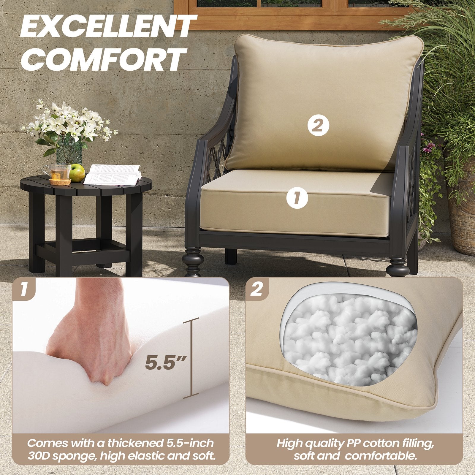 Pellebant Outdoor Deep Seat Cushion