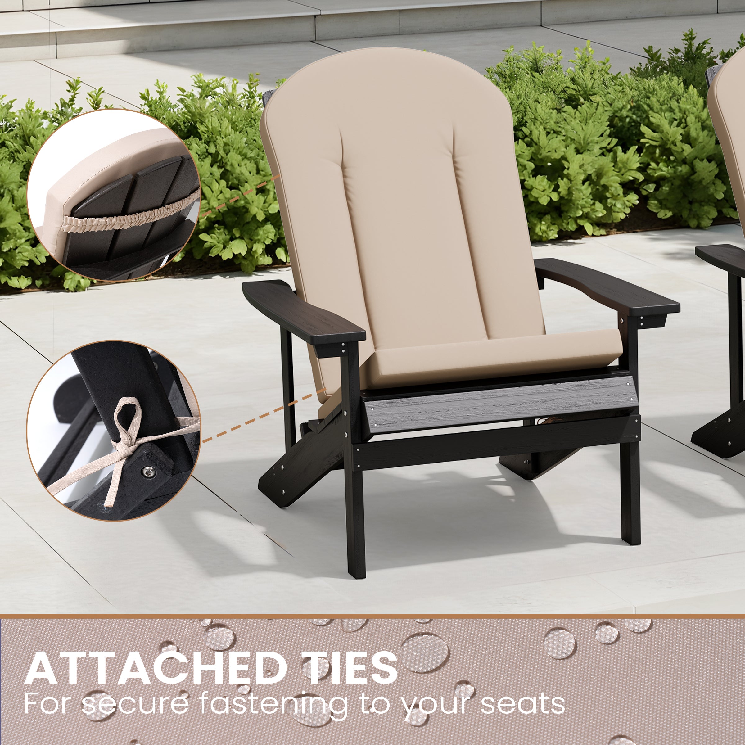 Adirondack Chair Cushion Patio Chair Pad for Indoor and Outdoor