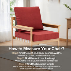 28 x 24 in. Outdoor Deep Seat Chair Cushion