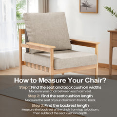 28 x 24 in. Outdoor Deep Seat Cushion Chair Set