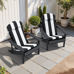 50 x 20 in. Outdoor Adirondack Chair Cushion with Built-in Headrest