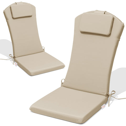 50 x 20 in. Outdoor Adirondack Chair Cushion with Built-in Headrest