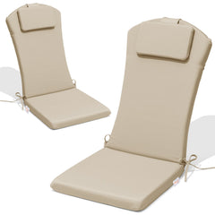 50 x 20 in. Outdoor Adirondack Chair Cushion with Built-in Headrest