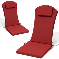 50 x 20 in. Outdoor Adirondack Chair Cushion with Built-in Headrest