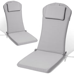 50 x 20 in. Outdoor Adirondack Chair Cushion with Built-in Headrest