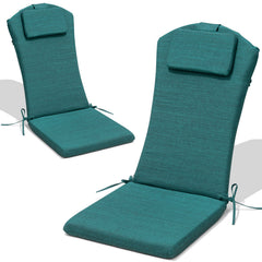 50 x 20 in. Outdoor Adirondack Chair Cushion with Built-in Headrest