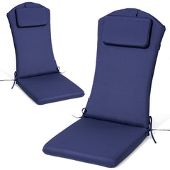 50 x 20 in. Outdoor Adirondack Chair Cushion with Built-in Headrest