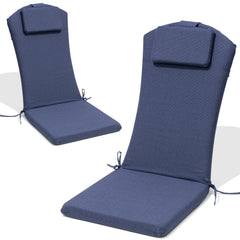 50 x 20 in. Outdoor Adirondack Chair Cushion with Built-in Headrest