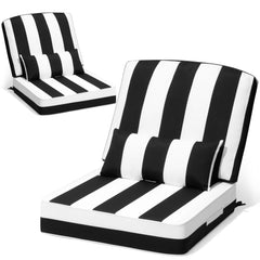 24x24" Outdoor Seat Cushion with Back Pillow