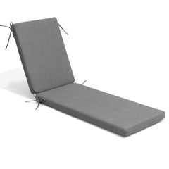 Outdoor Chaise Lounge Cushion with 4 Adjustable Ties