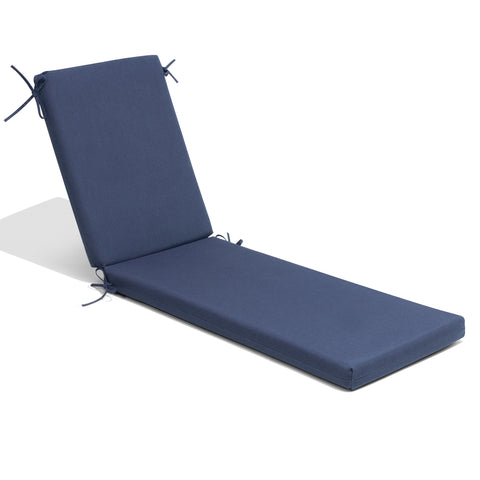 Outdoor Chaise Lounge Cushion with 4 Adjustable Ties