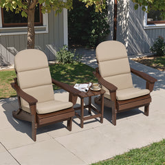 50 x 20 in. Sunbrella Outdoor Adirondack Chair Cushion with Tie Straps