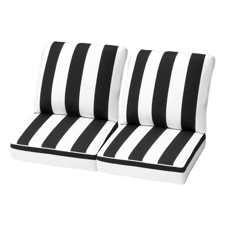 28 x 24 in. Outdoor Deep Seat Cushion Chair Set