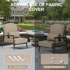 24 x 24 in. Outdoor Seat Cushion with Back Pillow