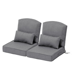 24 x 24 in. Outdoor Seat Cushion with Back Pillow