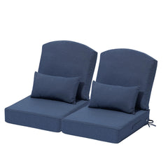 24 x 24 in. Outdoor Seat Cushion with Back Pillow