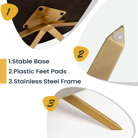 Pellebant Bathford Faux Leather Swivel Accent Chair