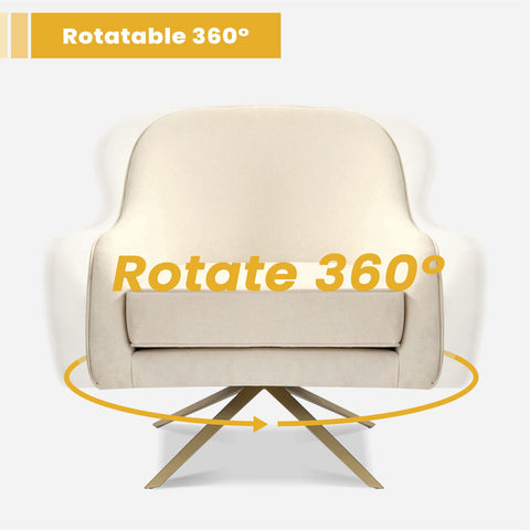 Pellebant Bathford Faux Leather Swivel Accent Chair