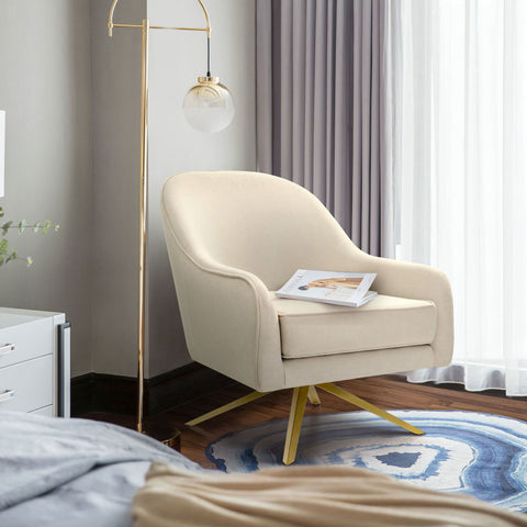 Pellebant Bathford Faux Leather Swivel Accent Chair