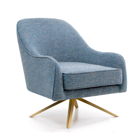 Pellebant Bathford Faux Leather Swivel Accent Chair