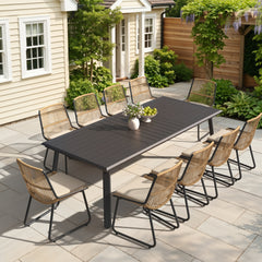 PE Rattan Outdoor Chair Set with Cushions