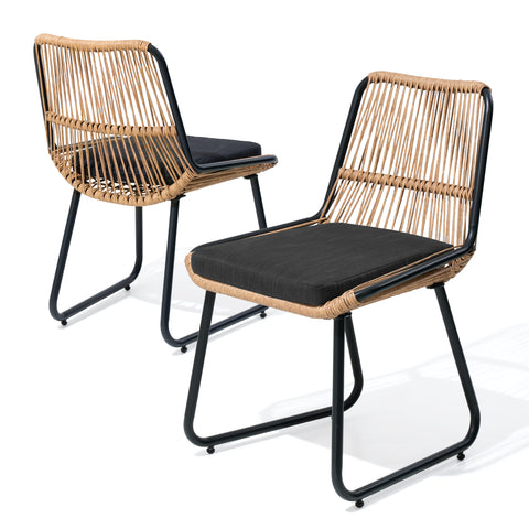 PE Rattan Outdoor Chair Set with Cushions