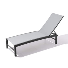 Aluminum/Steel Outdoor Adjustable Chaise Lounge Chair