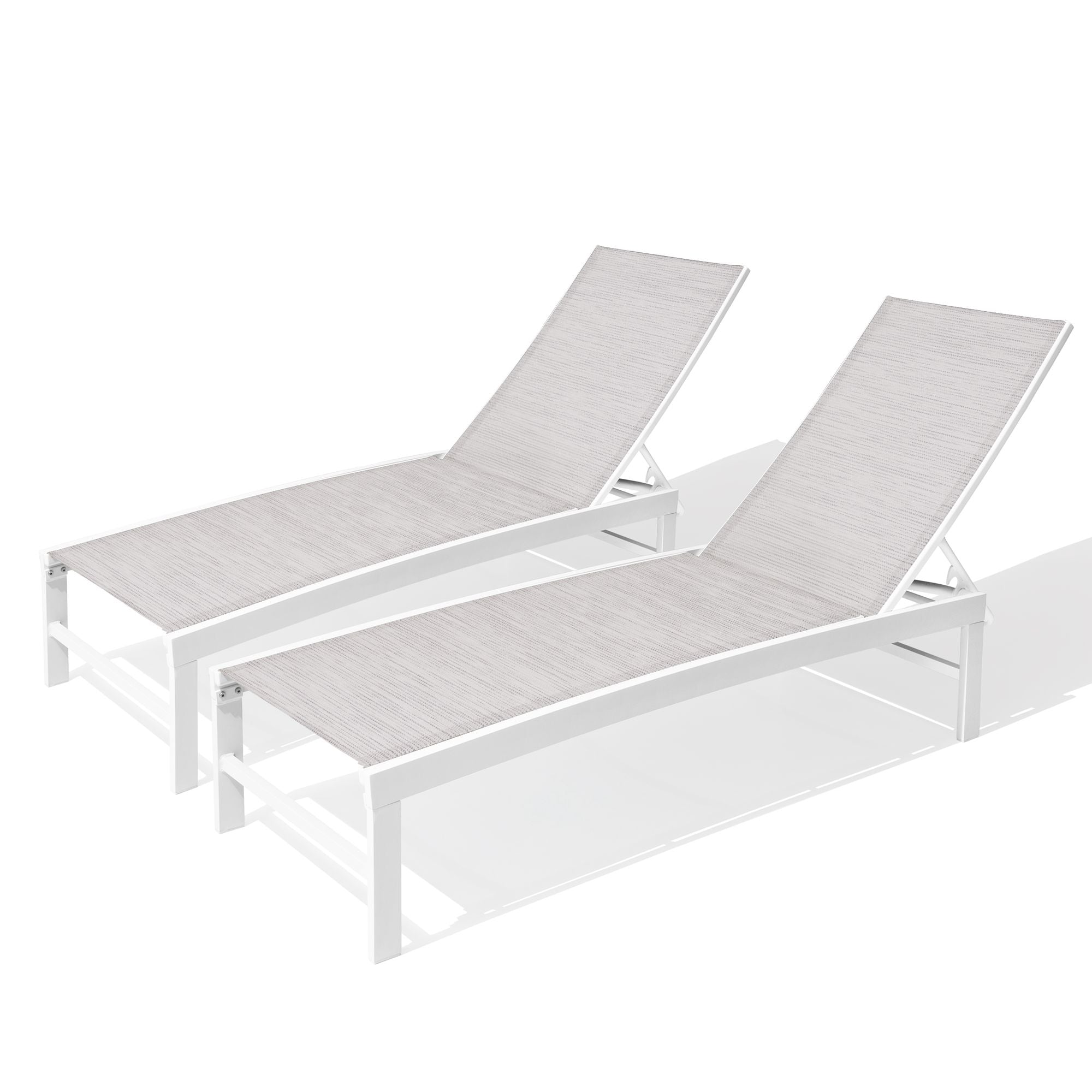 Pellebant Adjustable Aluminum Outdoor Chaise Lounge