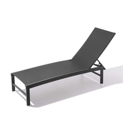 Aluminum/Steel Outdoor Adjustable Chaise Lounge Chair