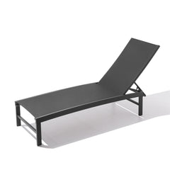 Aluminum/Steel Outdoor Adjustable Chaise Lounge Chair