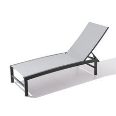 Aluminum/Steel Outdoor Adjustable Chaise Lounge Chair