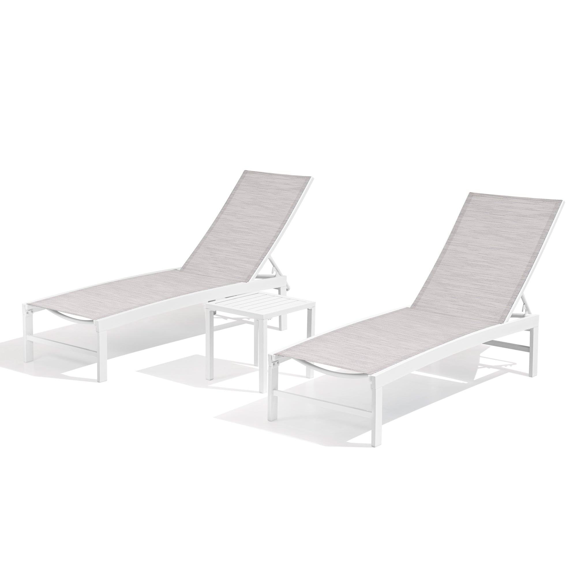 Pellebant Adjustable Aluminum Outdoor Chaise Lounge